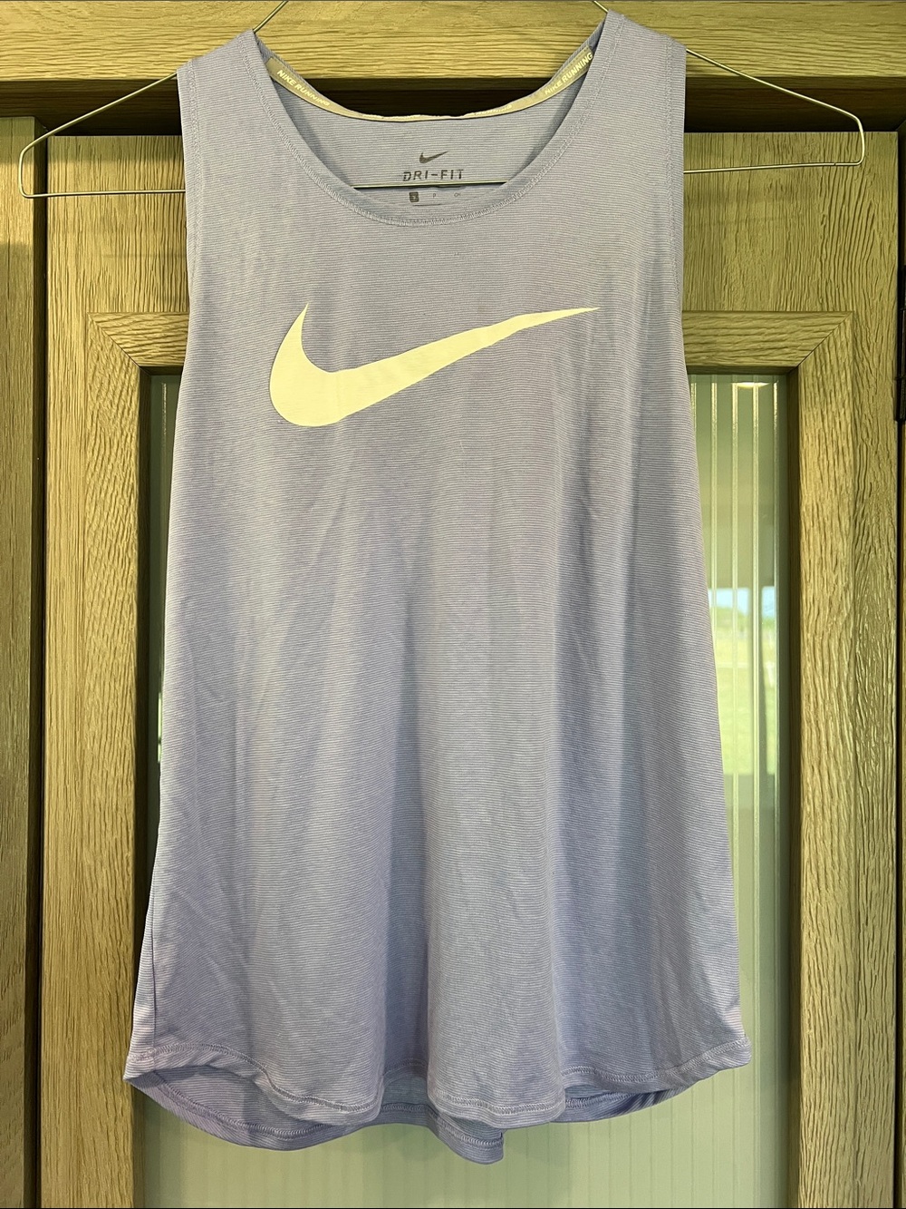 Nike Lavender Athletic Tank with White Swoosh